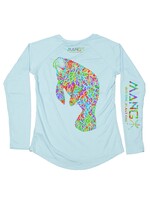 Mang MANG Women's Performance Shirt Bimini Twist Mangatee Arctic Blue