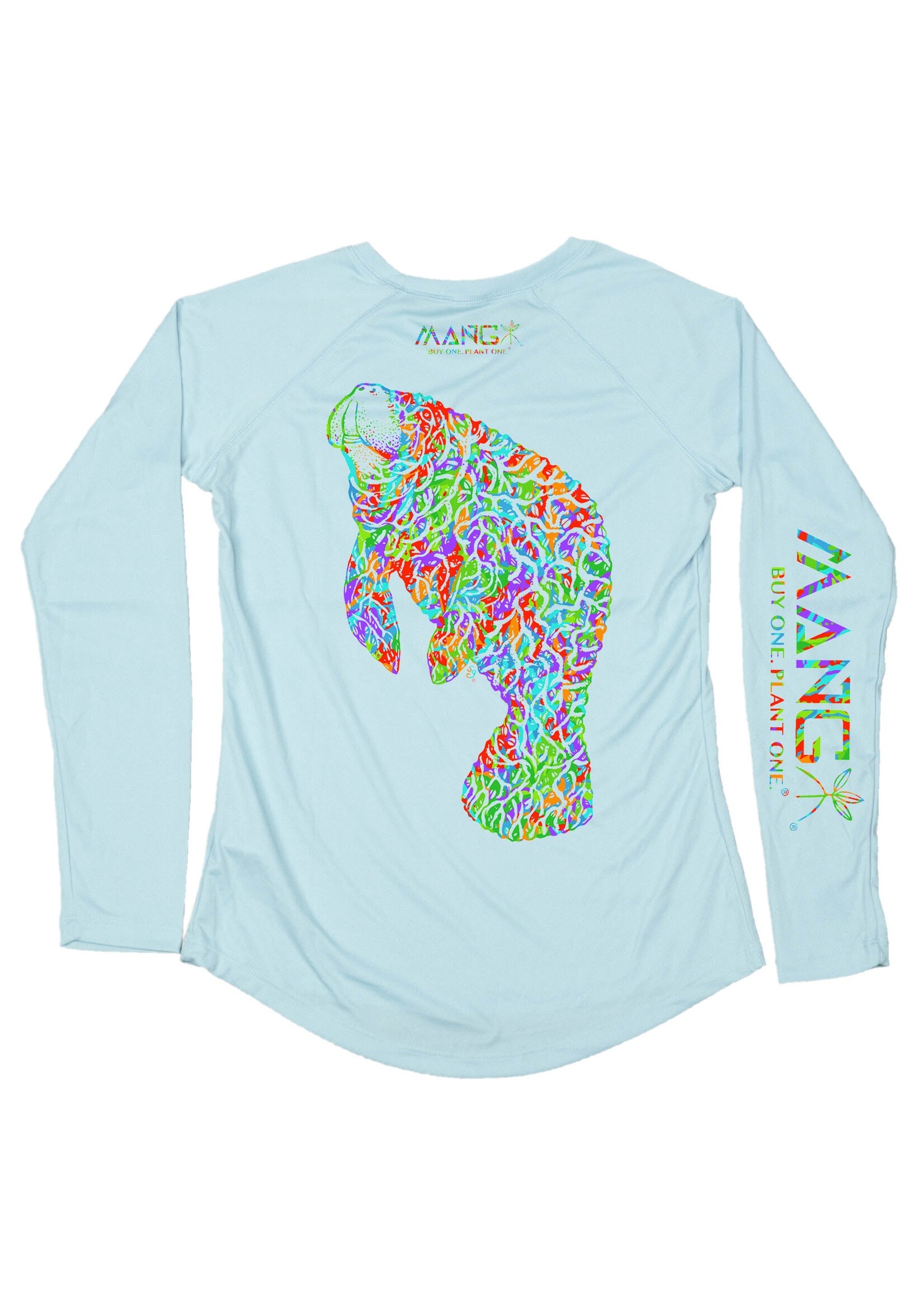 Mang MANG Women's Performance Shirt Bimini Twist Mangatee Arctic Blue