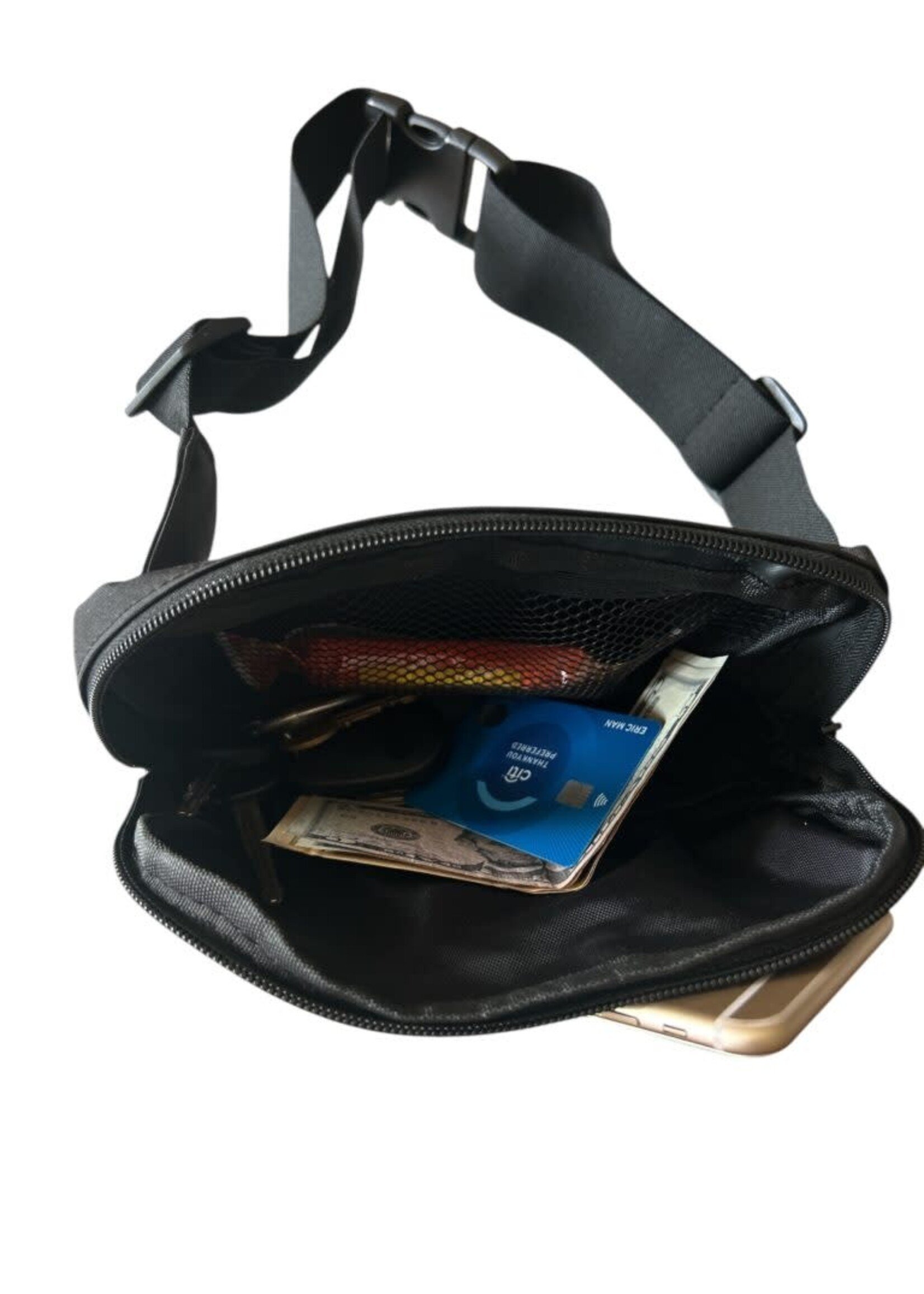 Aryca Cross Body Fanny Pack Black