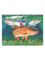 Guy Harvey Glass Cutting Board Red Fish