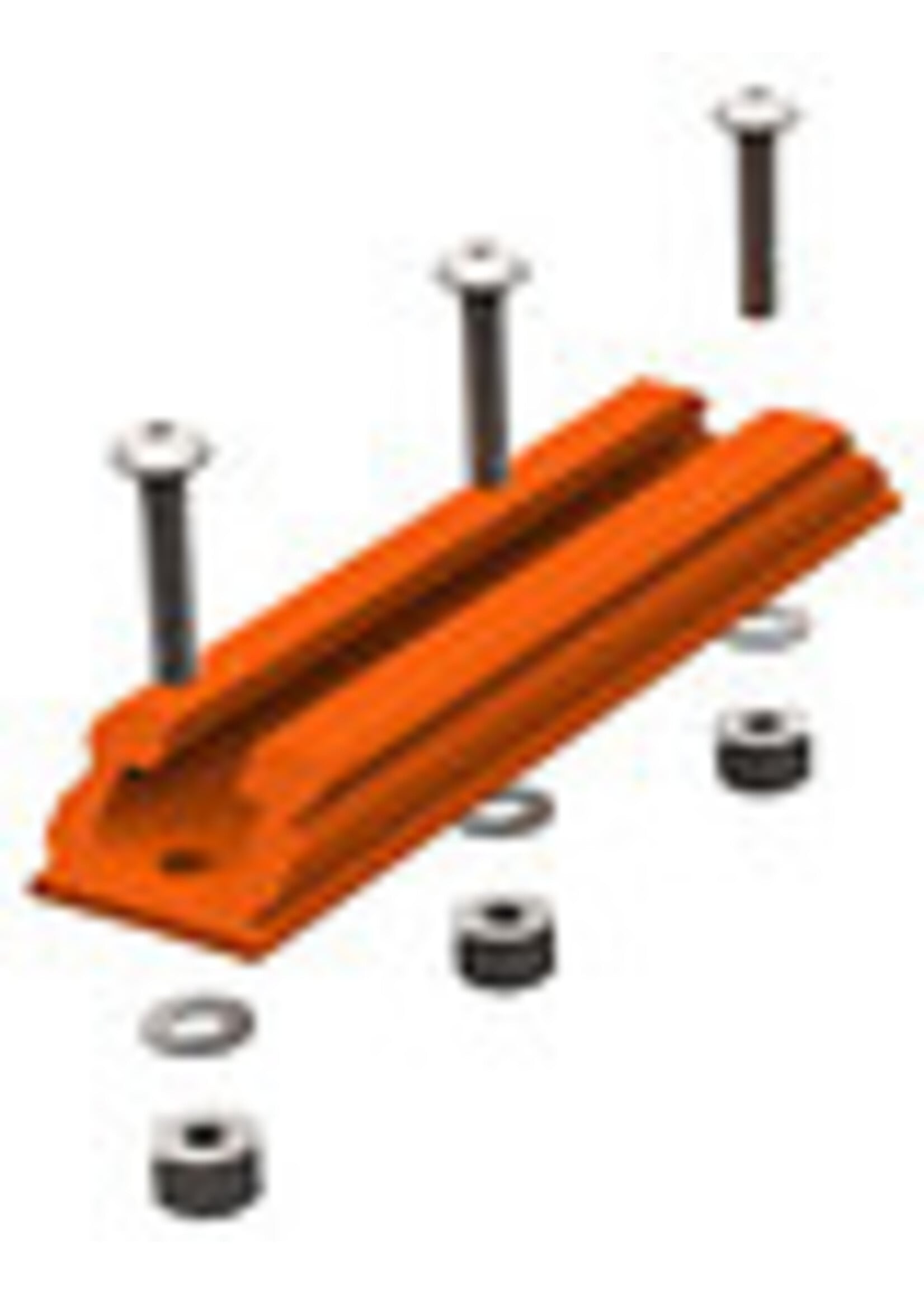 YakAttack GearTrac, SpectraLite Orange, 4", incl SS Hardware