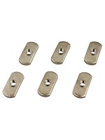 YakAttack LLC YakAttack Track Nut, 1/2" wide, 1/4-20 threads, 18-8 SS, 6 pack