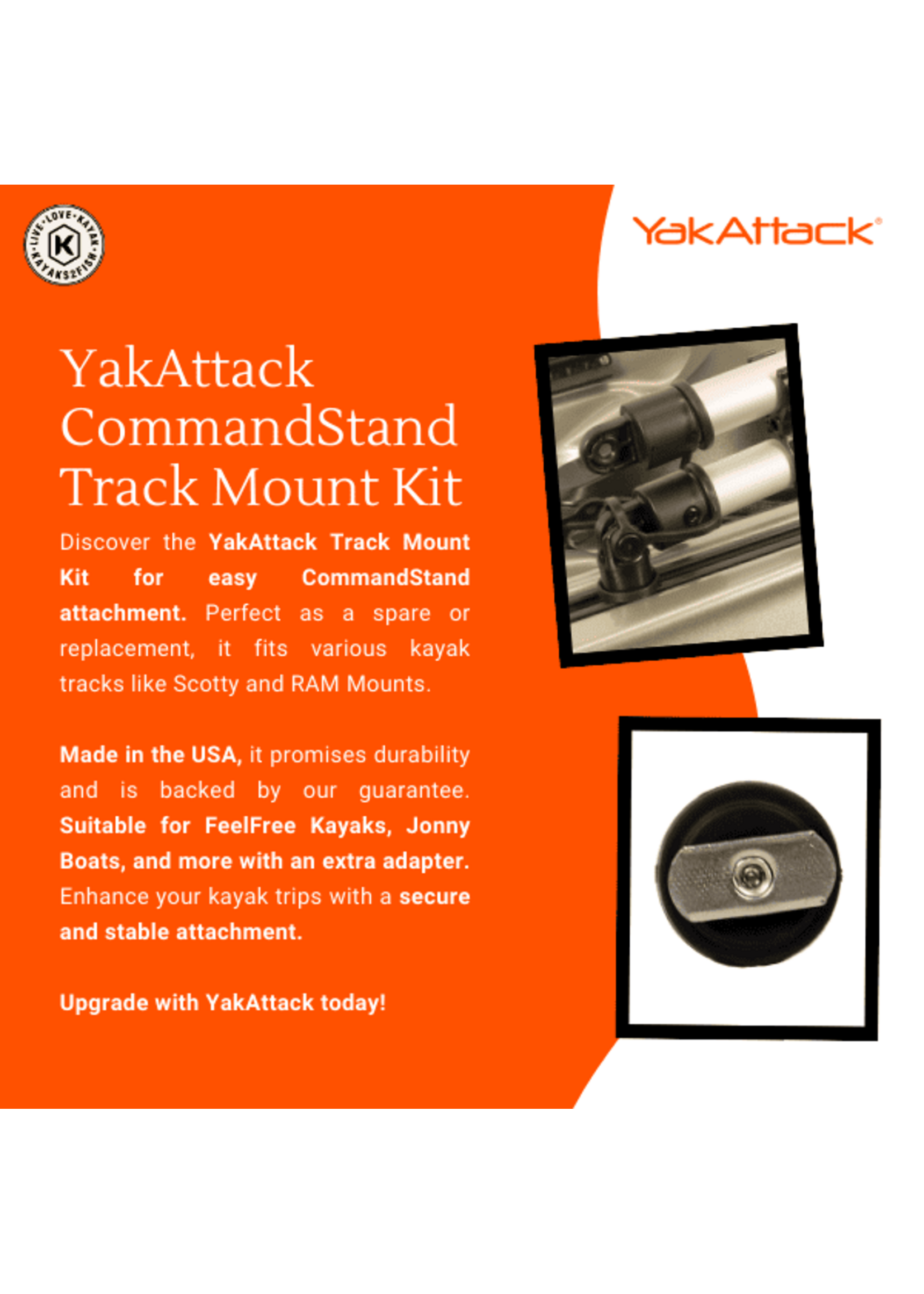 YakAttack CommandStand Track Mount Kit