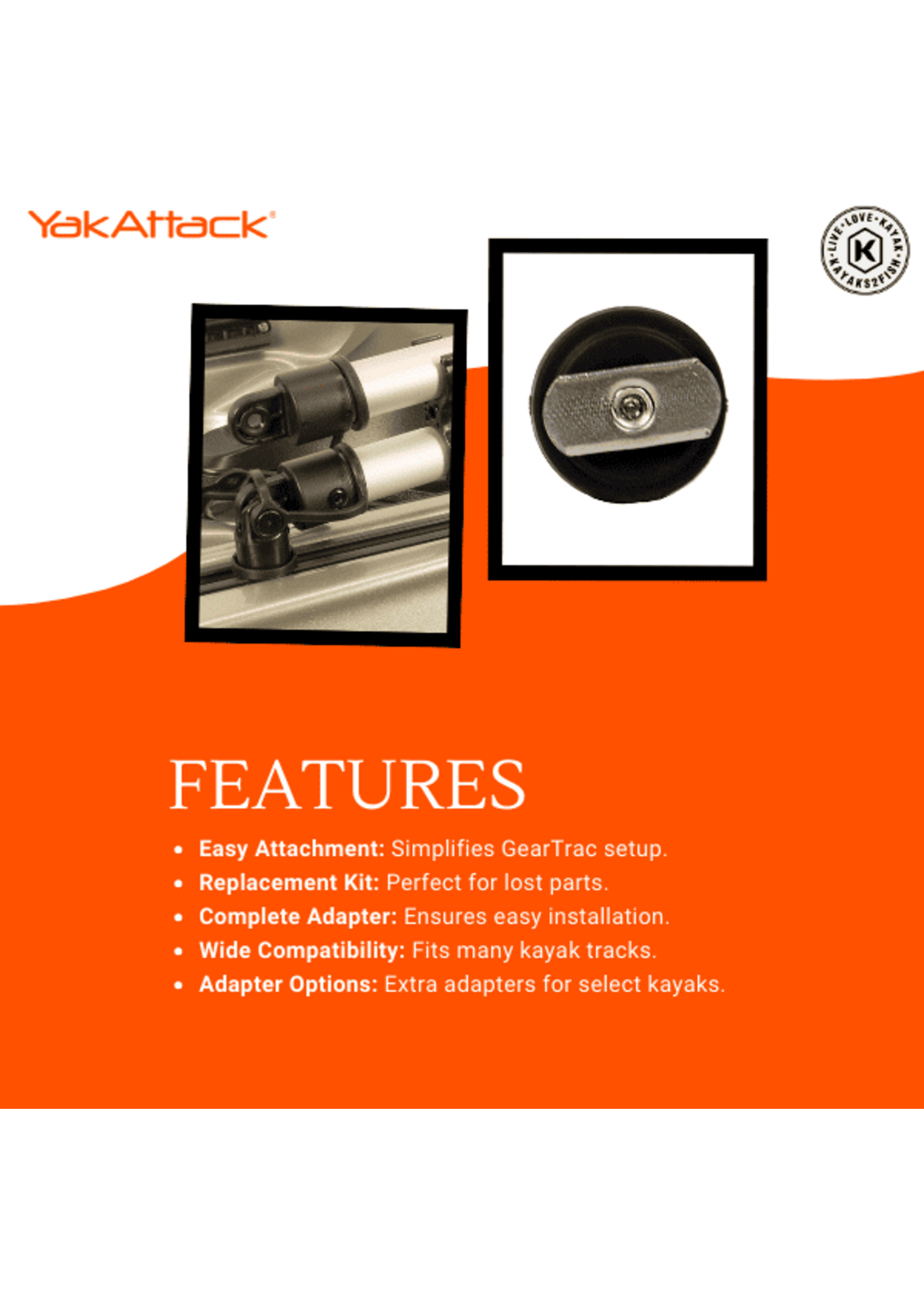 YakAttack CommandStand Track Mount Kit
