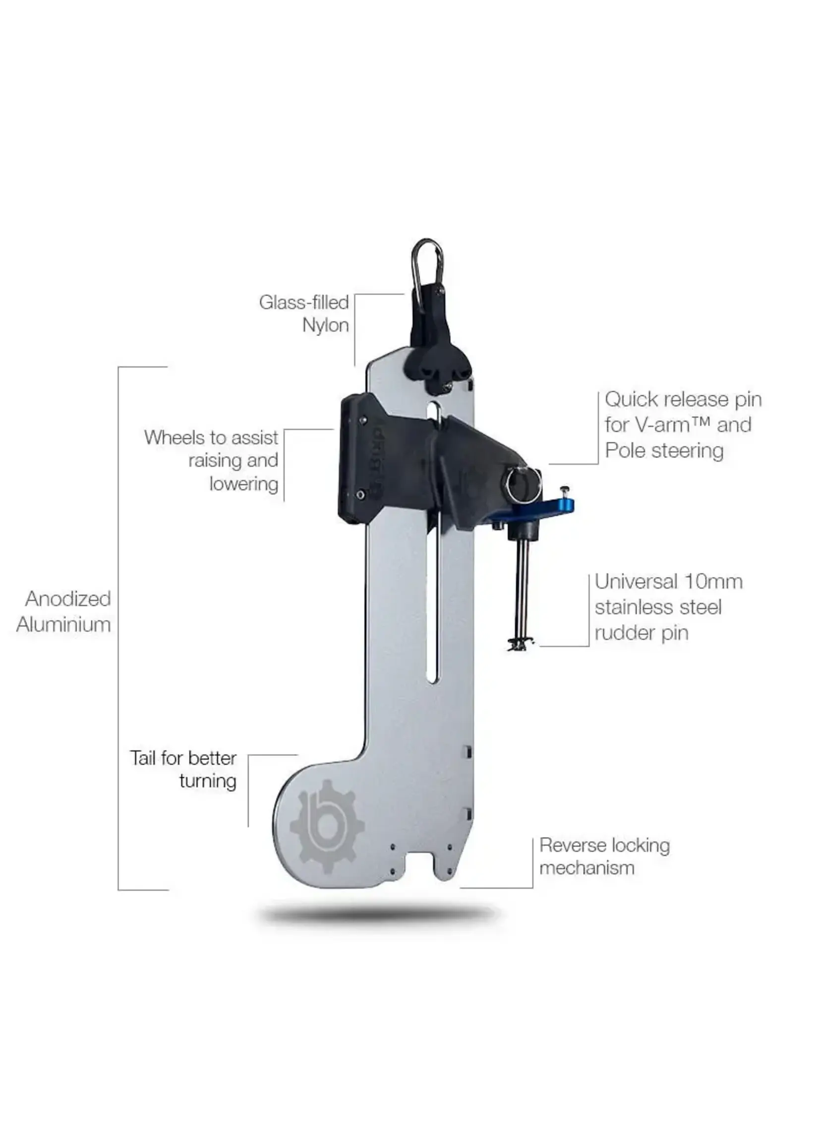 Bixpy Bixpy  Versa Rudder with Steering: V-Arm Steering