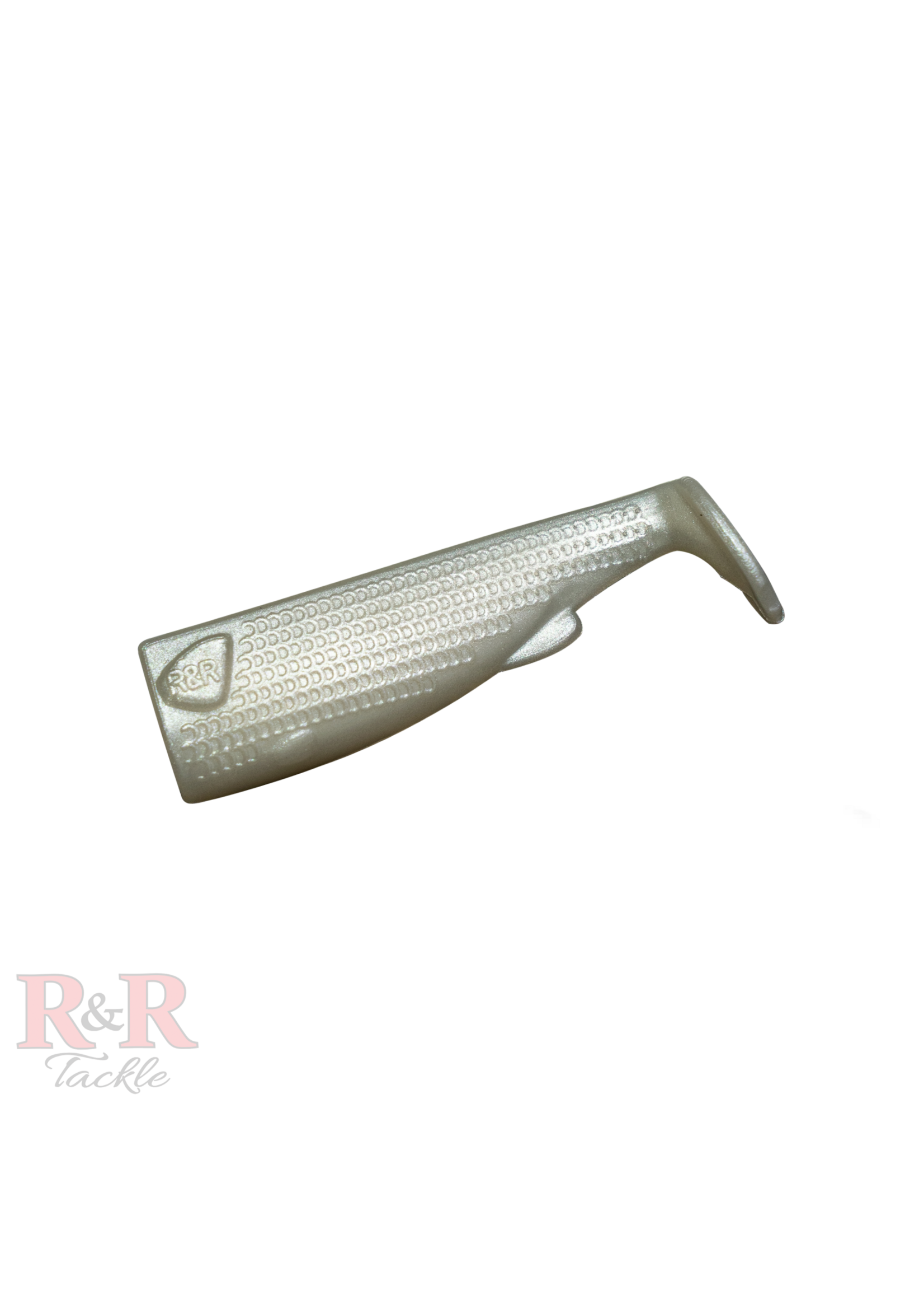 R&R Tackle R&R 3'' Pearl White SlideBt tail 4pk