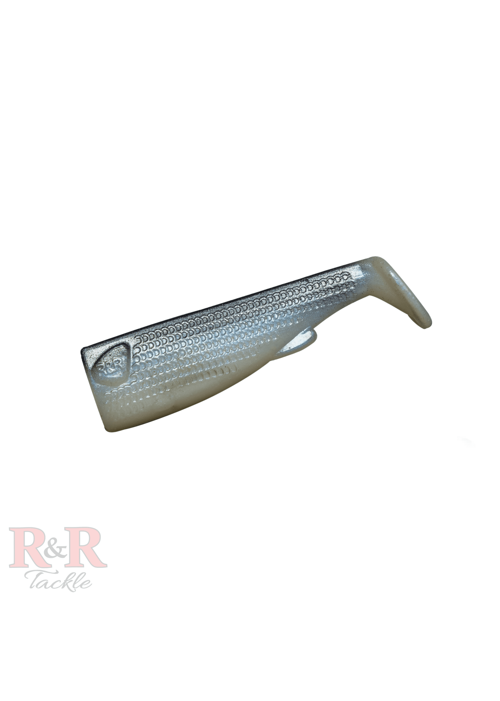 R&R Tackle R&R 3'' DarkSilver&Pearl SlideBt tail 4pk