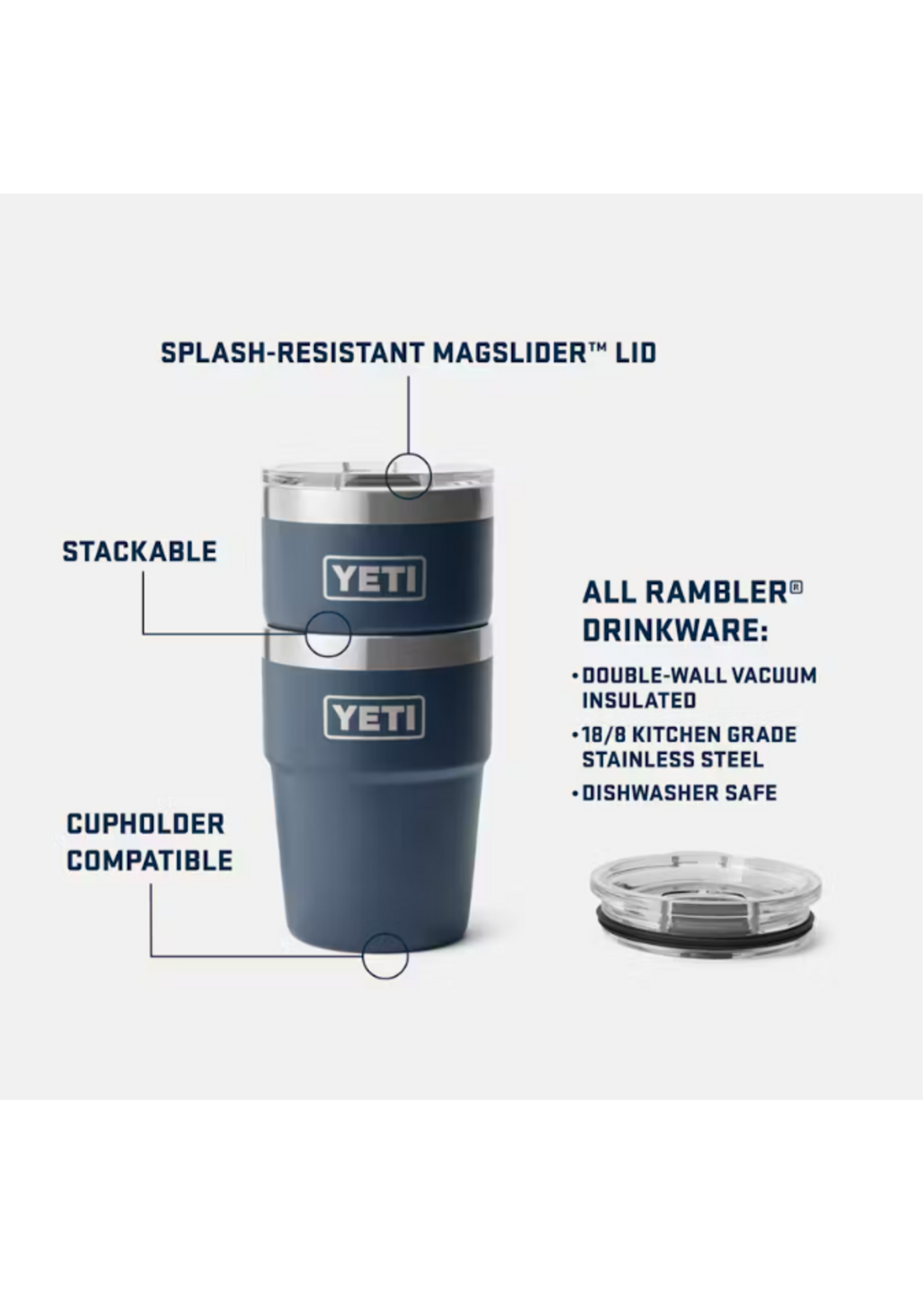 YETI Coolers Rambler Stackable Cup