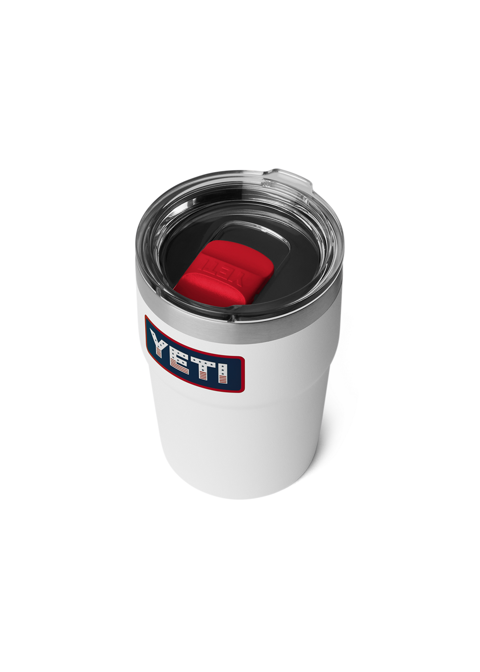 YETI Coolers Rambler 16 oz Stackable White/Badge