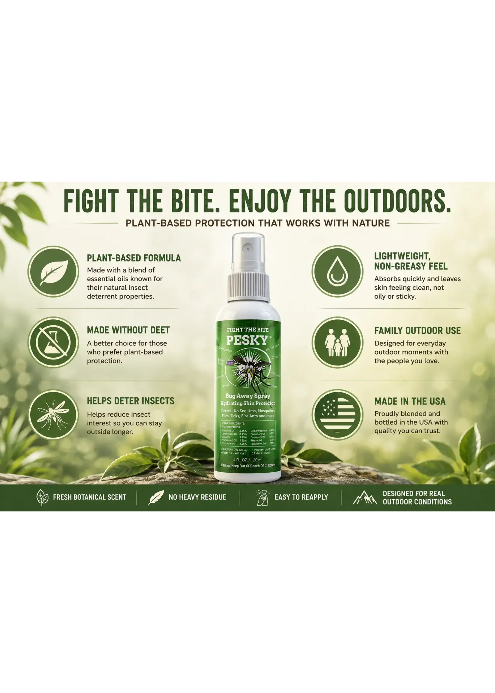 PESKY PESKY 2oz Bug Away Spray