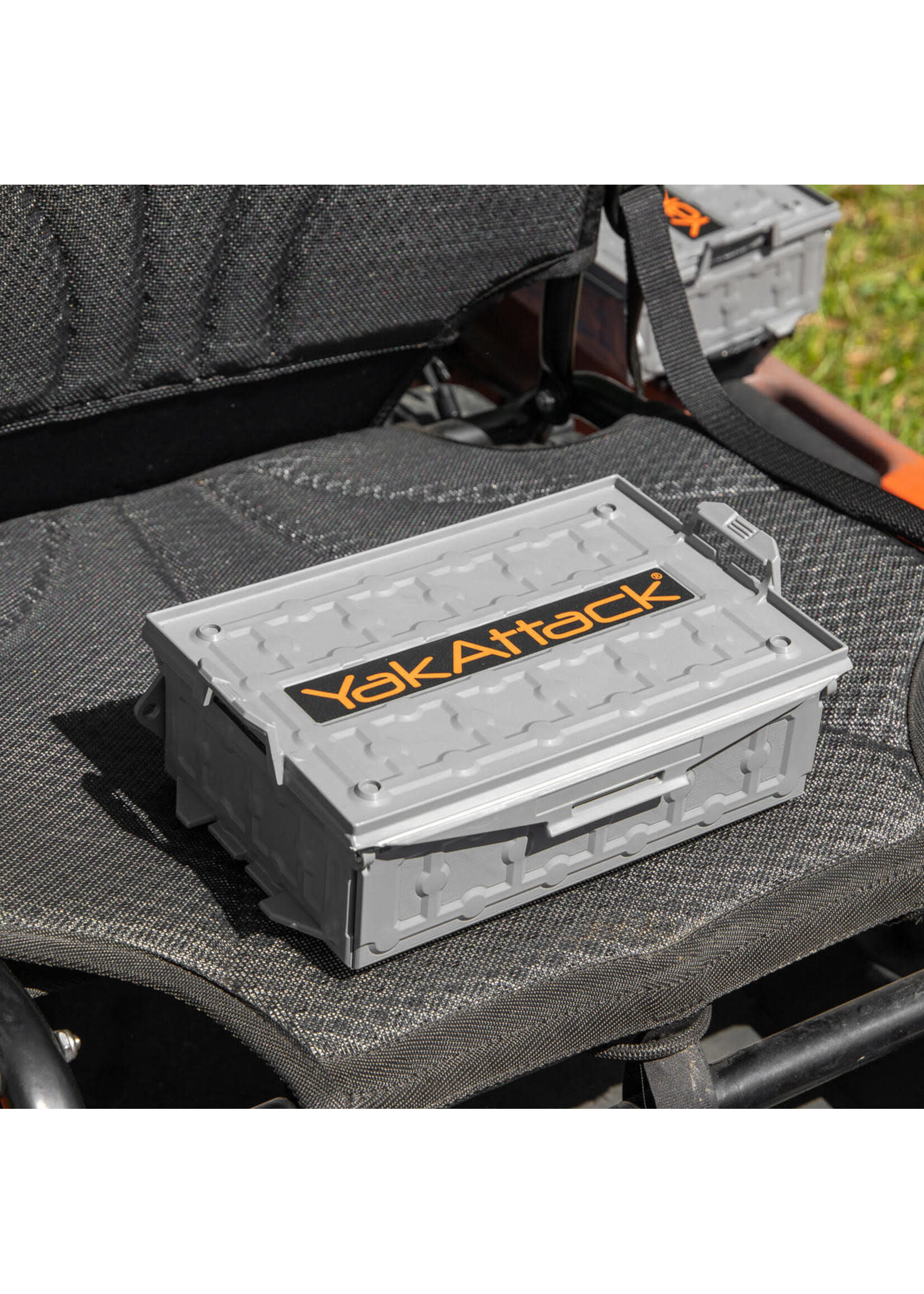 YakAttack LLC TracPak Stackable Storage Box Battleship Grey  SSO-1003-BG