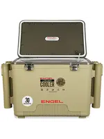 Engel Engel Live Bait 30Qt w/ 4  Rod Holders - Tan