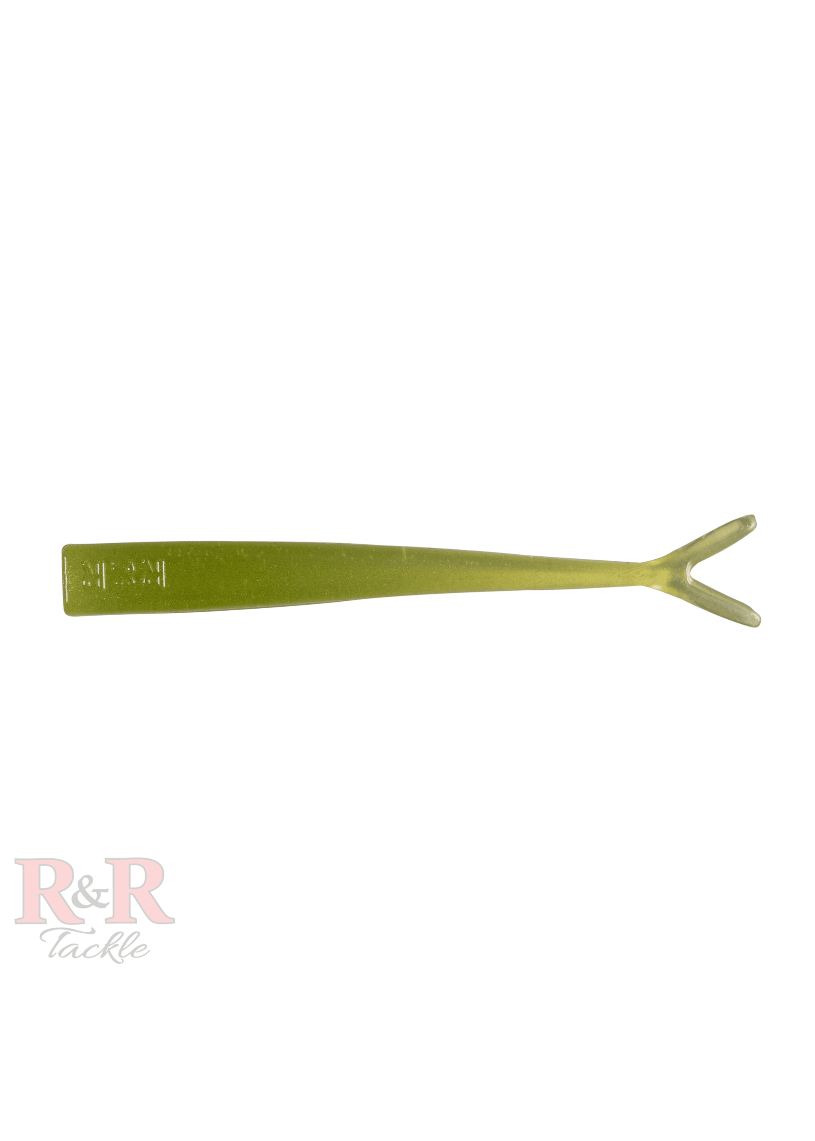 R&R Tackle R&R 3.5in Minnow FlukeTail Olive 6pk