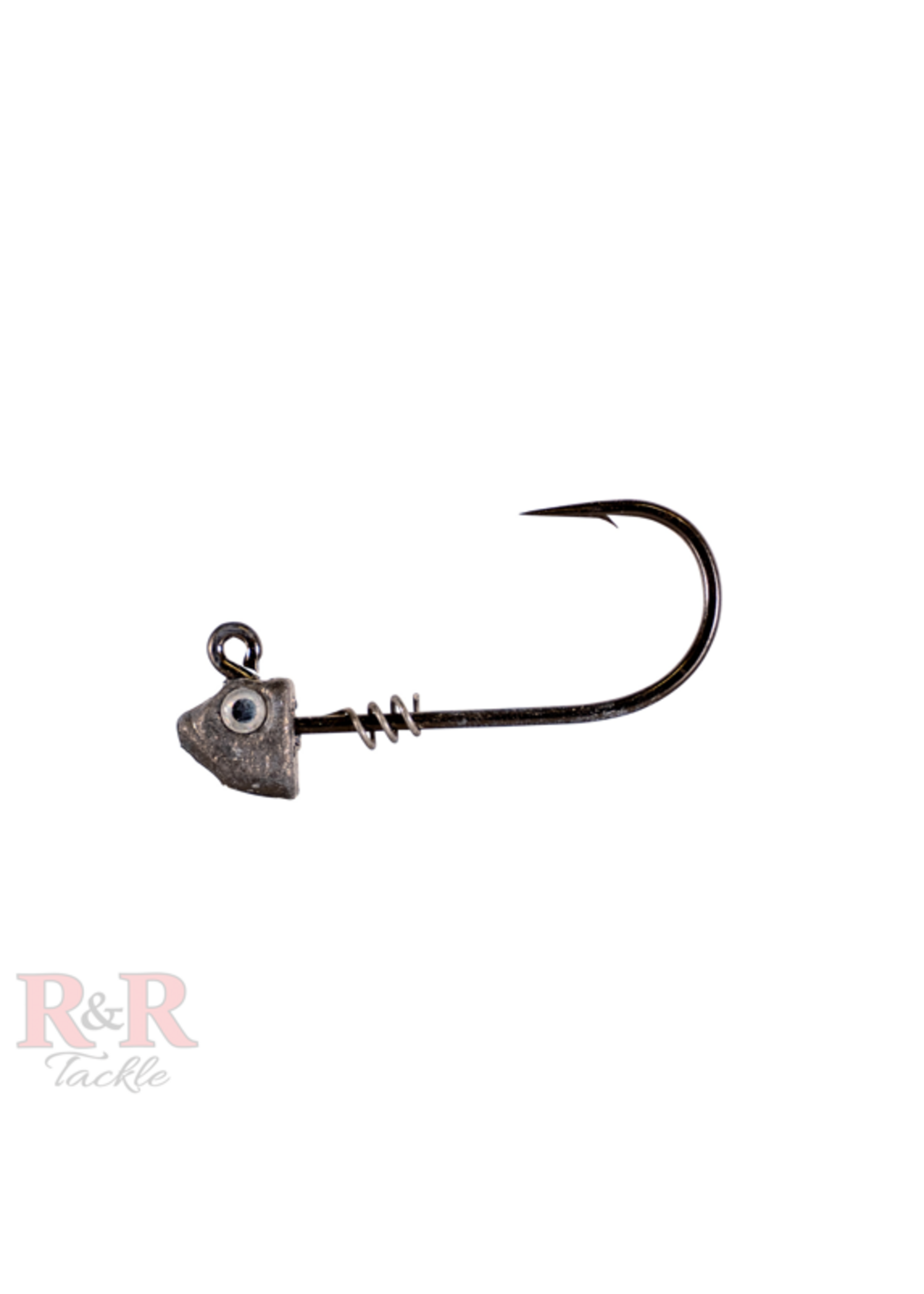 R&R Tackle R&R 0.25oz Minnow Jighead 2/0 BlkNckl Hook 3pk