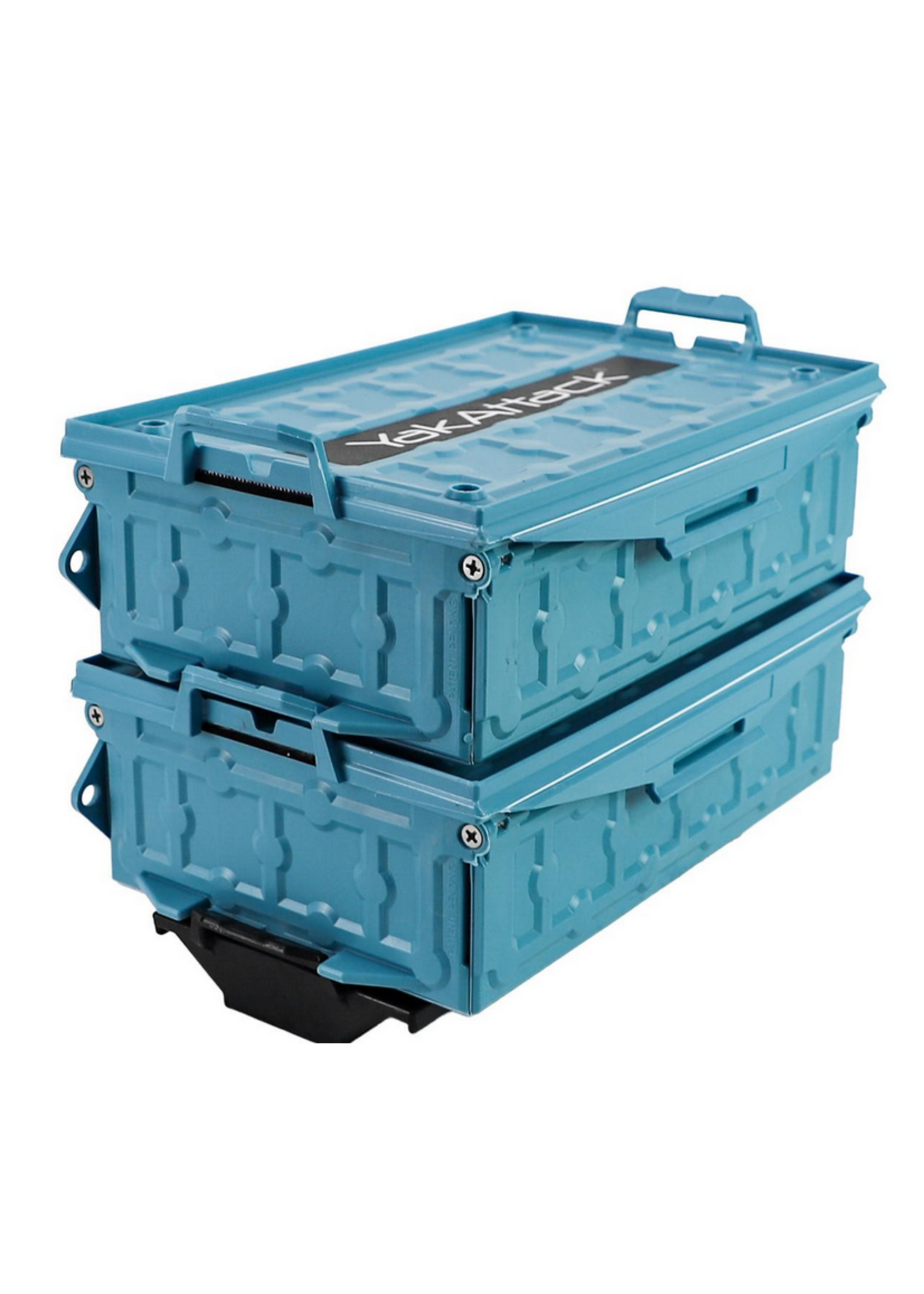 YakAttack LLC TracPak Combo Kit, Two Boxes and Track  Mount- Jetty Blue