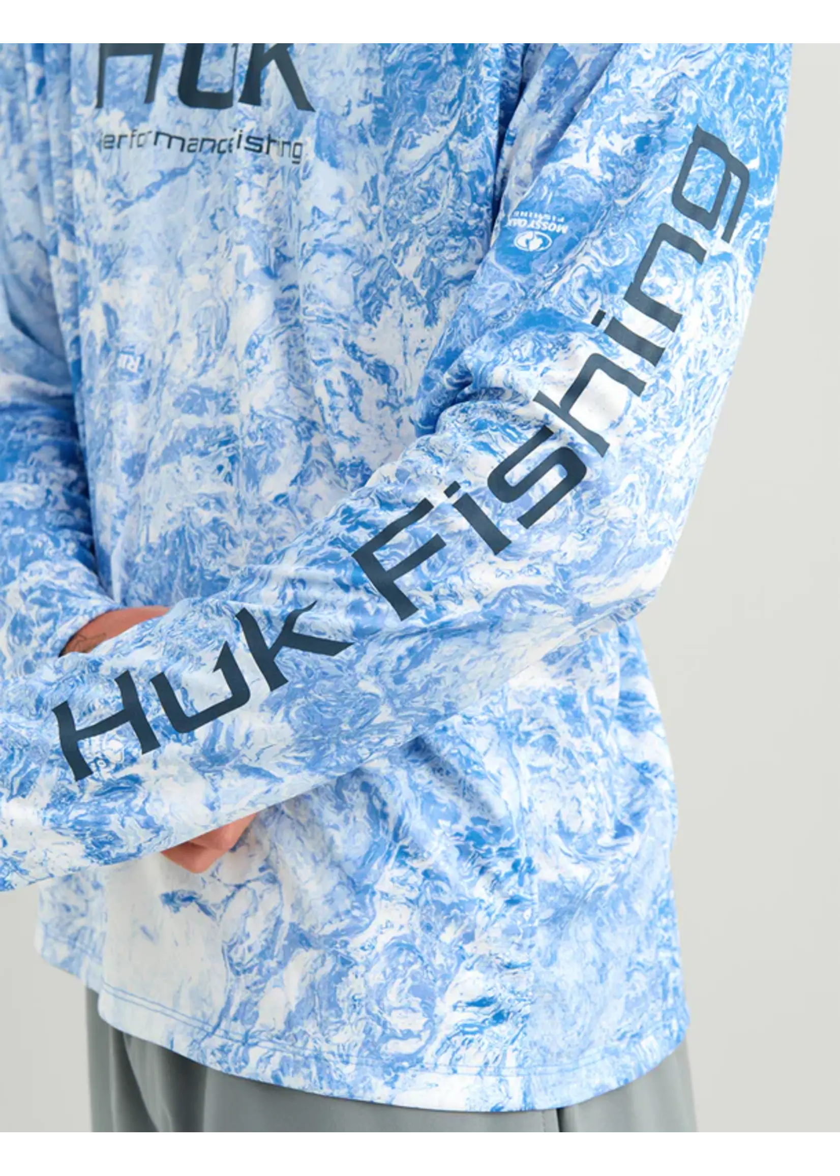 Huk HUK Mossy Oak Pursuit Crew  - Blue