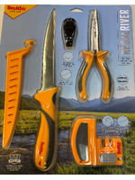 SMITH'S 5PC FISHING 7" FILET KNIFE-PLIERS-CLIPPER-SHARPENER