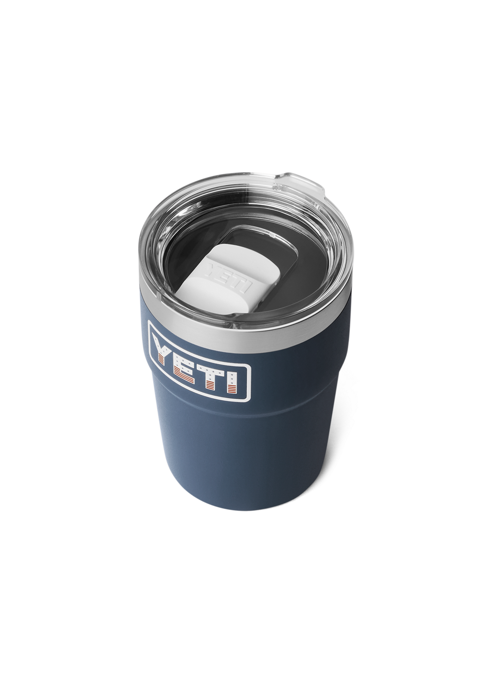 YETI Coolers Rambler 16 oz Cup MS  Stackable Navy/Badge
