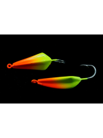 Gulfstream Lures GULFSTREAM LURES High Jinx Pompano Rigs 1/2 oz Chart/Orange 2 pk