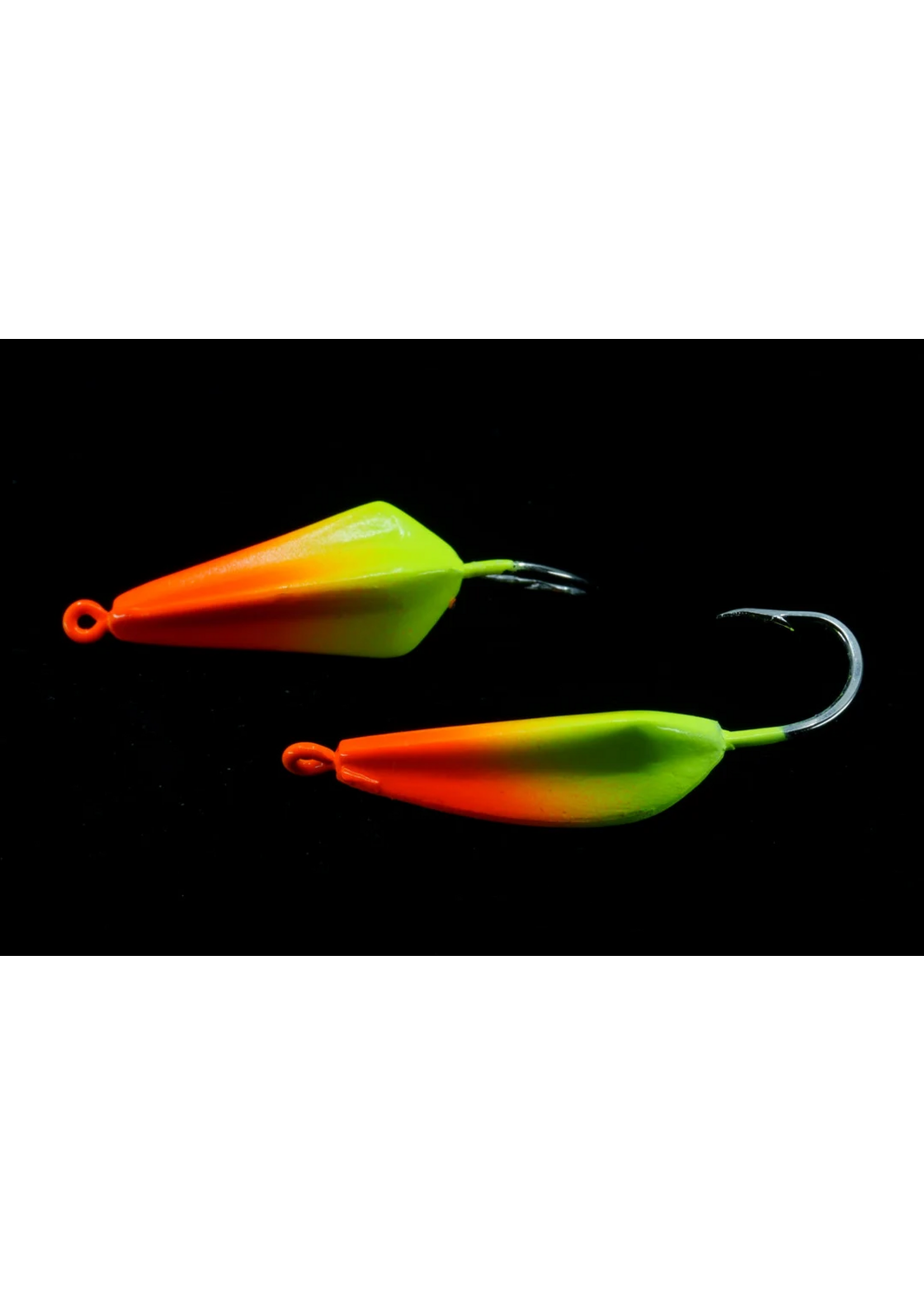 Gulfstream Lures GULFSTREAM LURES High Jinx Pompano Rigs 1/2 oz Chart/Orange 2 pk