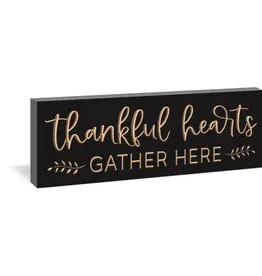 Thankful Hearts Gather Here Sign