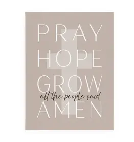 Pray Hope Grow Canvas