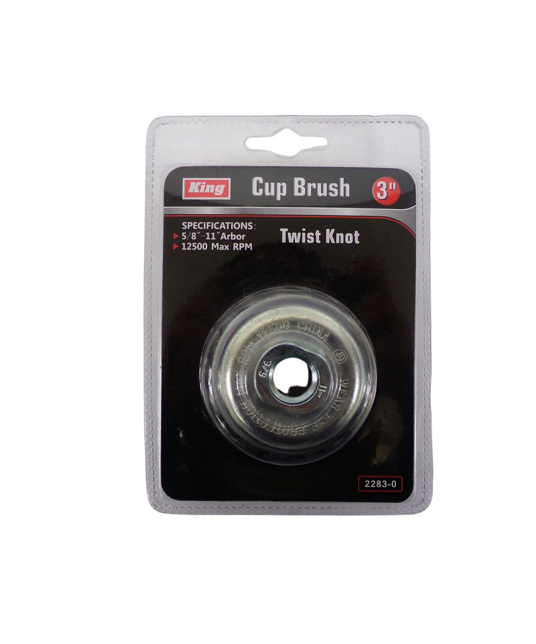 King King Cup Brush 3" Twist Knot