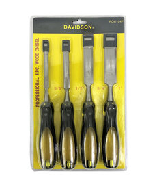 Davidson Davidson 4 Pc Pro Wood Chisel w/ Metal Cap (3/8", 1/2", 3/4", & 1")