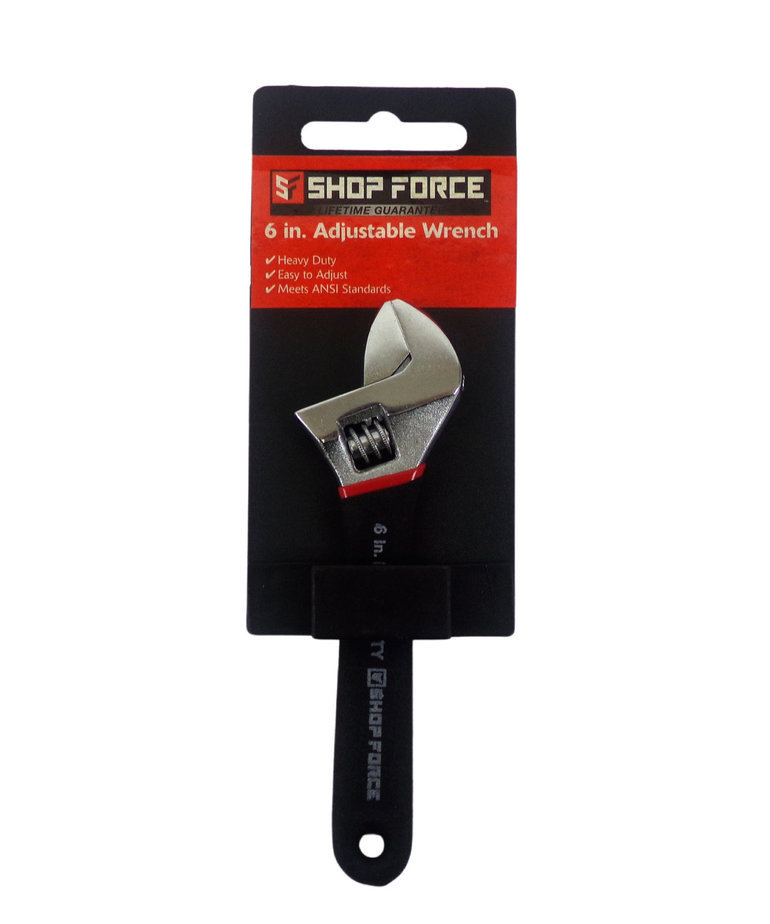 Shop Force Shopforce 6" Adjustable Wrench 98131