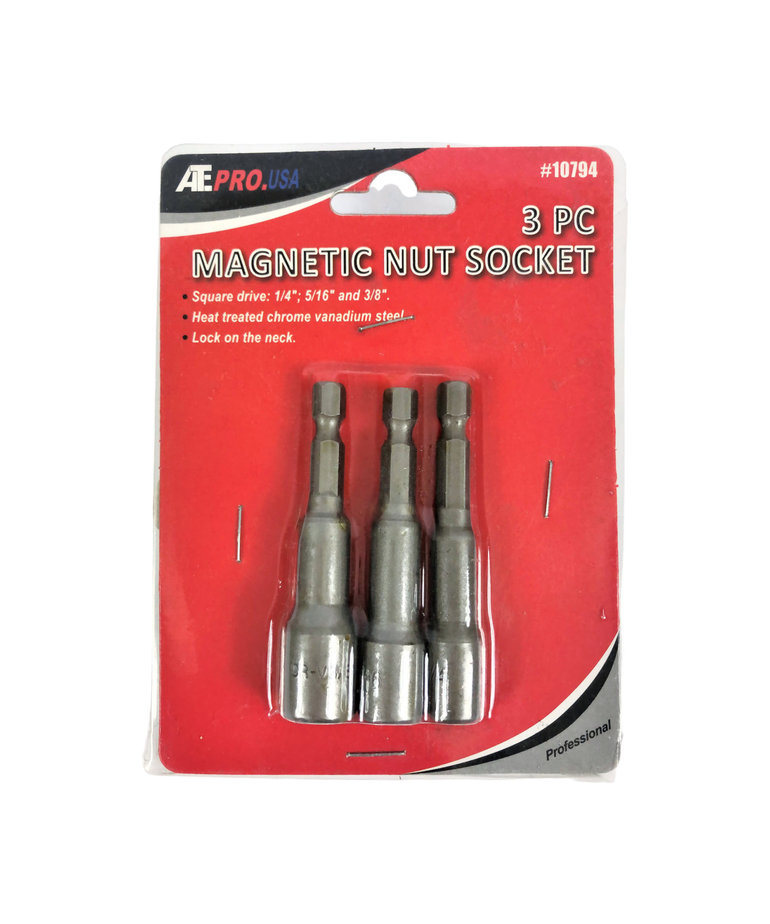 ATE ATE 3 Pc Magnetic Nut Socket 10794