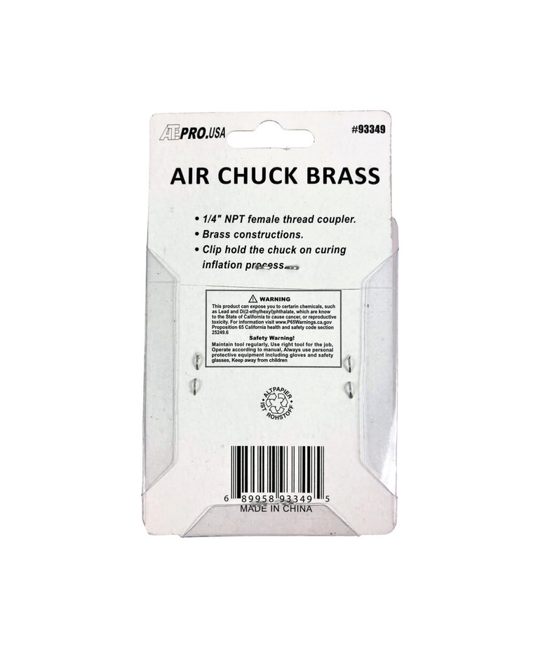 ATE ATE Air Tire Chuck -Brass 93349
