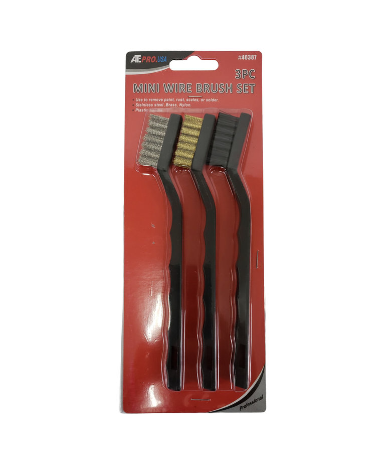 3-Piece Mini Wire Brush Set