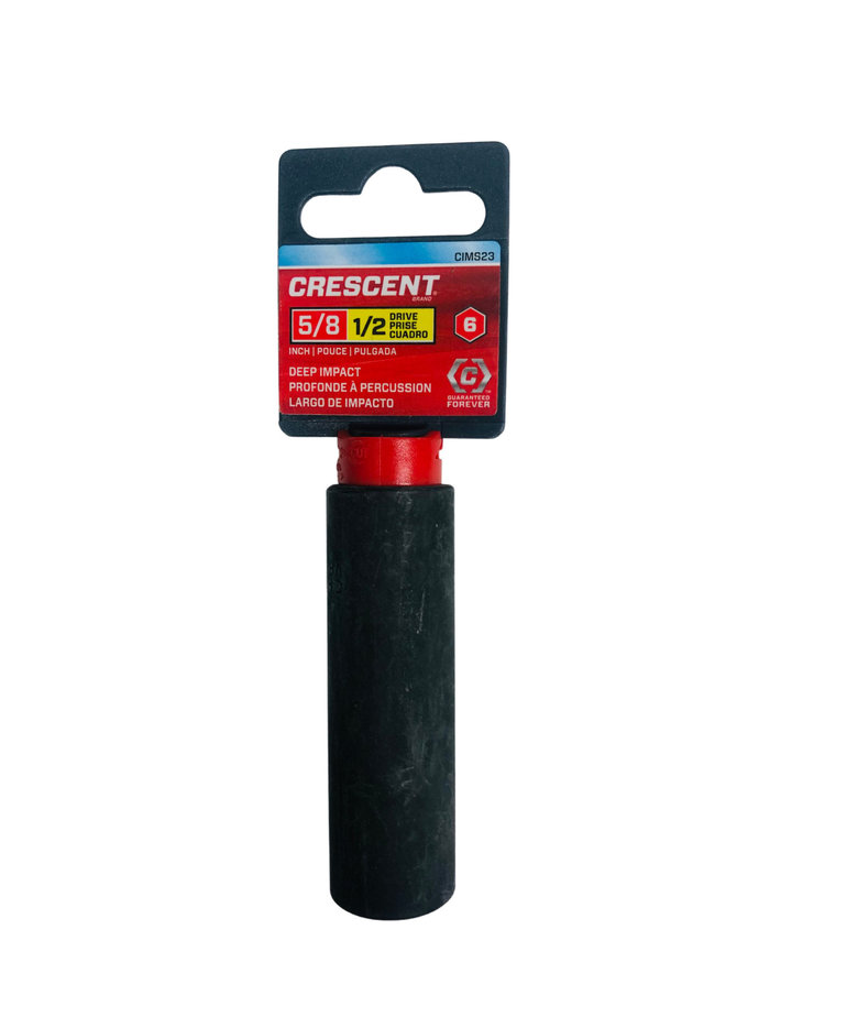 Crescent Crescent CIMS23 1/2" Drive, 5/8" Deep Impact Socket - 6 Point