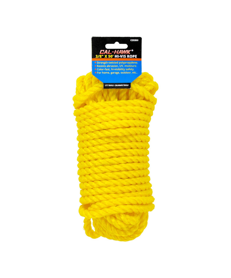 Cal-Hawk Cal-Hawk 3/8" x 50'  Yellow  Rope