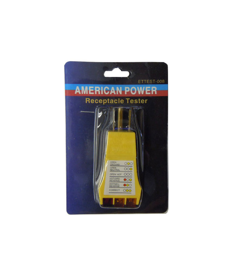 American Power America Power Outlet Receptacle Tester  ETTEST-008