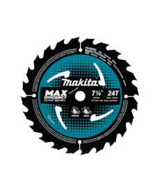 Makita 7‑1/4" 24T Carbide‑Tipped Max Efficiency Circular Saw Blade, Framing