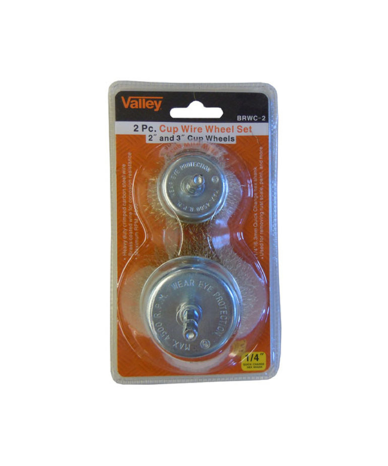 Valley Valley 2 Pc Cup Wire Wheel #BRWC-2