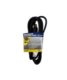 Voltec VOLTEC 10 Ft Extension Cord Black 16 Gauge PN02-00034