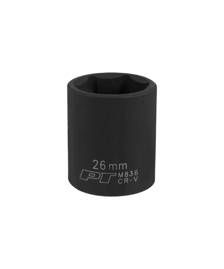 Performance Tool PT 1/2" Dr 26MM 6 Pt Impact Socket M836