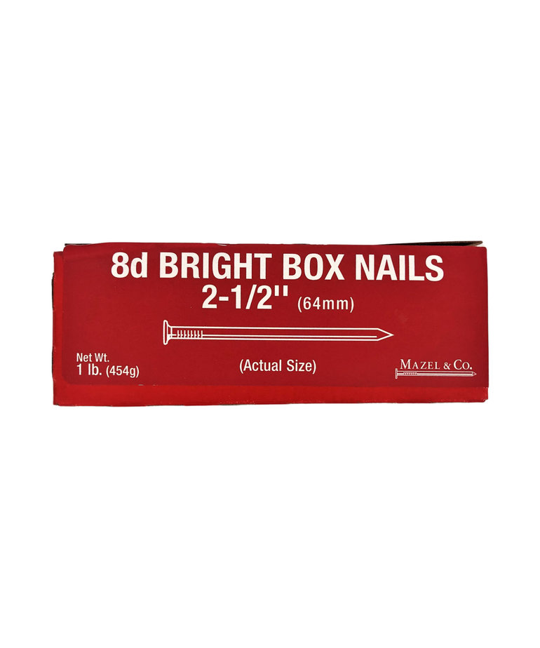 Mazel & Co. Mazel & Co. 1#    8D Bright Box Nails 2 -1/2"