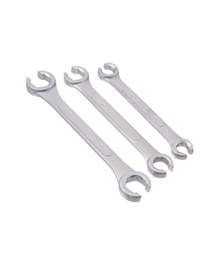 Cal-Hawk CAL- HAWK 3 Pc Flare Nut Wrench Set  SAE