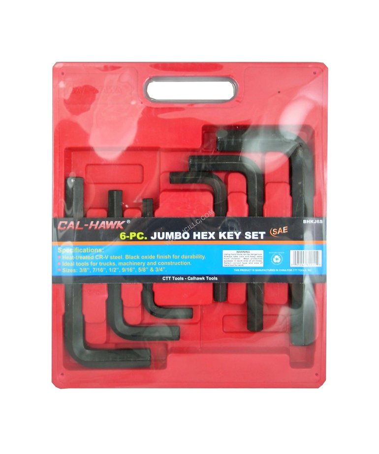 Cal-Hawk Cal-Hawk 6-PC Jumbo Hex Key Set