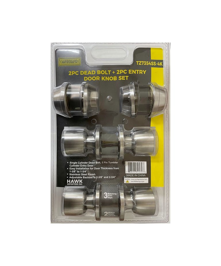 Hawk 2-3/8 Stainless Steel Padlock