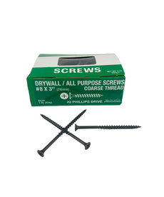 Mazel & Co. Mazel & Co. 1#   8 x 3" coarse MP Screws #2 phillips