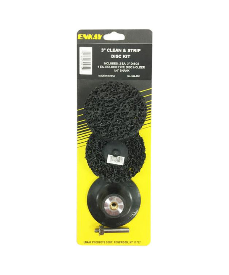 ENKAY Enkay 3 Pc 3" Clean & Strip Disc Kit    304-33C