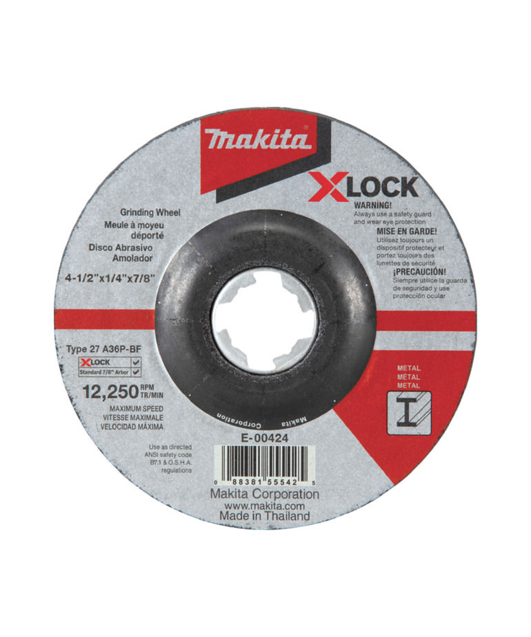 Makita 4 1/2"x 1/4" x 7/8" XLOCK Grinding Wheel E-00424 - Whatchamacallit