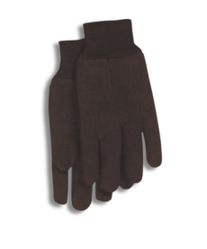 BOSS MFG CO. Boss  6 Pack Protective Brown jersey Gloves, Large