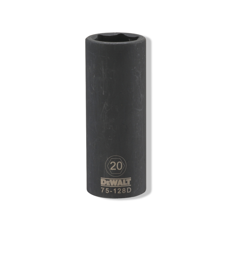 DEWALT ACCESSORIES Dewalt  20 MM Deep Impact Socket, 1/2 in Drive, 6-Point