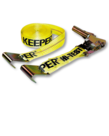 KEEPER KEEPER 2 in. x 27 ft. 3,333 lbs. Flat Hook Ratchet Tie Down Strap