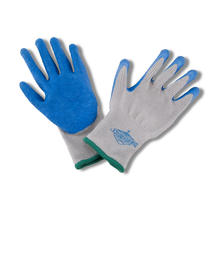 Diamondback Gripper Work Gloves,  Rubber Latex Coating. Medium
